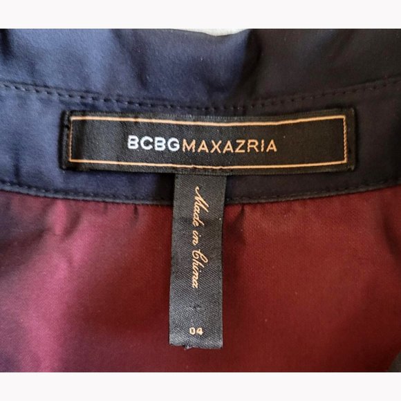 BCBGMaxAzria Iridescent Dark Red Dress (4) - Picture 3 of 7